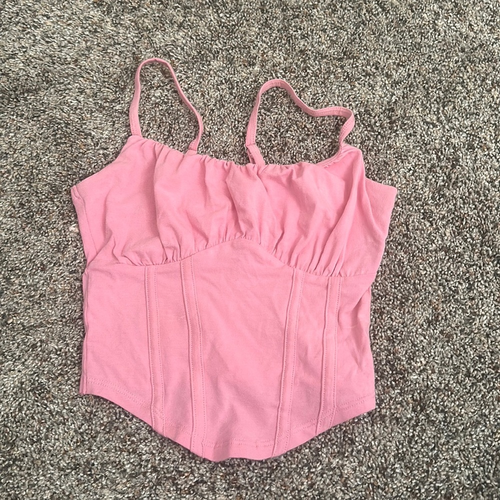 pink Hollister tank top